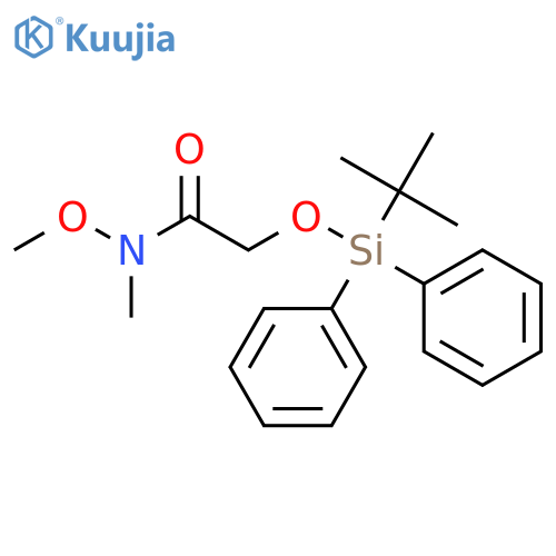 2-((Tert-Butyldiphenylsilyl)oxy)-N-methoxy-N-methylacetamide structure