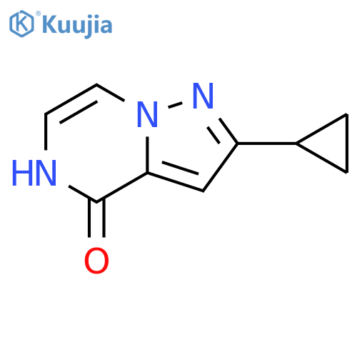 2-cyclopropyl-5H-pyrazolo[1,5-a]pyrazin-4-one structure