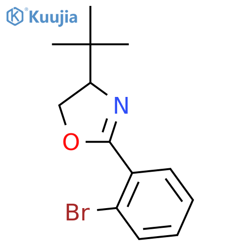 (S)-2-(2-Bromophenyl)-4-t-butyl-4,5-dihydrooxazole structure