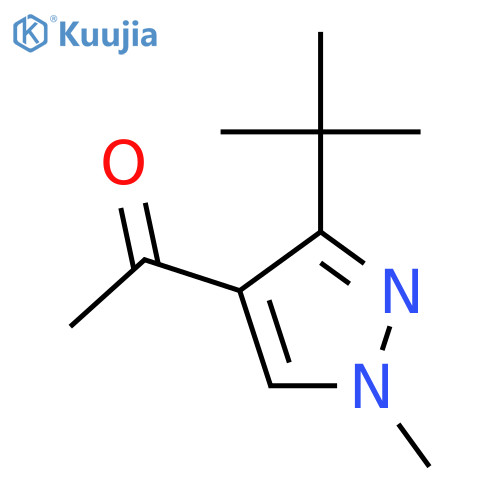 1-(3-tert-butyl-1-methyl-1H-pyrazol-4-yl)ethan-1-one structure