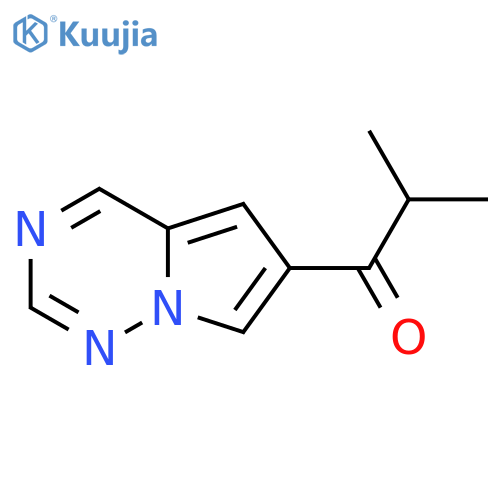 2-methyl-1-{pyrrolo[2,1-f][1,2,4]triazin-6-yl}propan-1-one structure