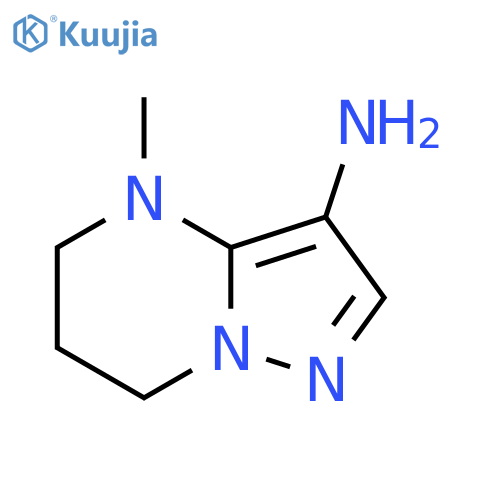 4-methyl-4H,5H,6H,7H-pyrazolo1,5-apyrimidin-3-amine structure