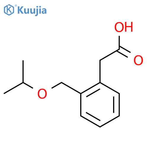 2-[2-(Propan-2-yloxymethyl)phenyl]acetic acid structure