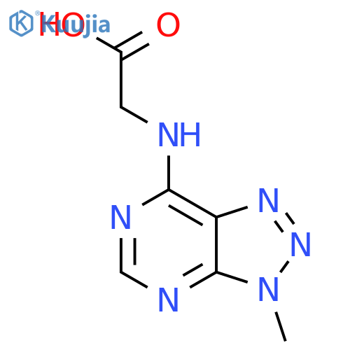 2-({3-methyl-3H-1,2,3triazolo4,5-dpyrimidin-7-yl}amino)acetic acid structure