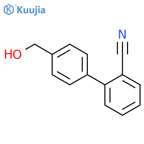 2-4-(Hydroxymethyl)phenylbenzonitrile structure