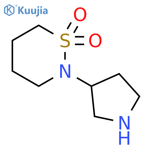 2-(pyrrolidin-3-yl)-1lambda6,2-thiazinane-1,1-dione structure