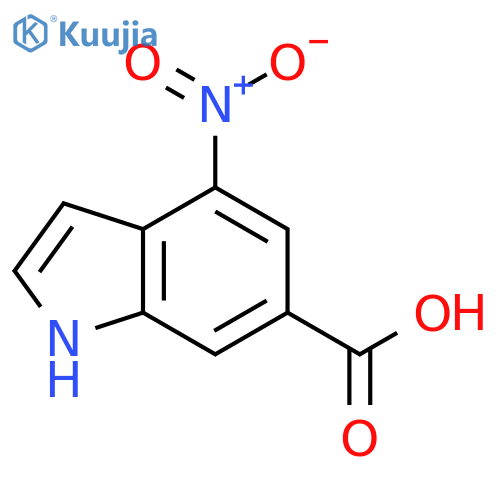 4-nitro-1H-indole-6-carboxylic acid structure