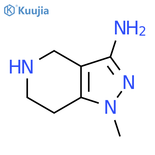 1-methyl-1H,4H,5H,6H,7H-pyrazolo[4,3-c]pyridin-3-amine structure