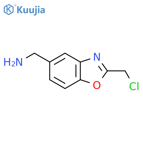 5-(Aminomethyl)-2-(chloromethyl)benzo[d]oxazole structure