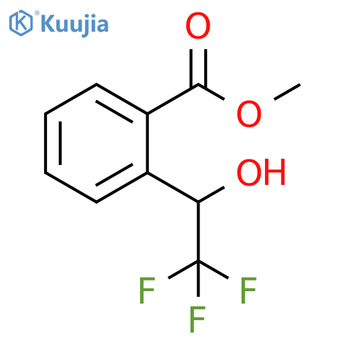 methyl 2-(2,2,2-trifluoro-1-hydroxyethyl)benzoate structure