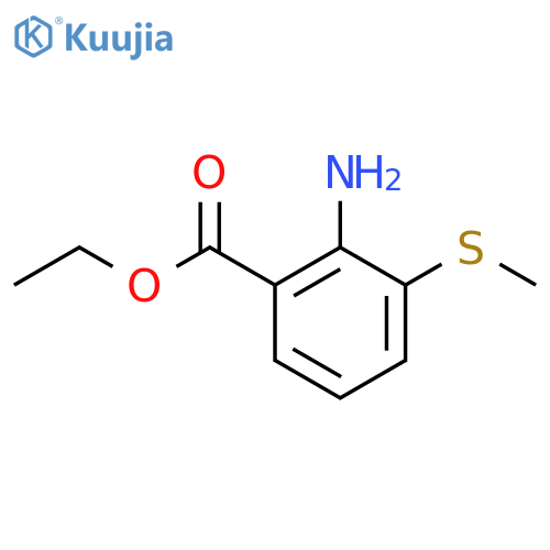 ethyl 2-amino-3-(methylsulfanyl)benzoate structure