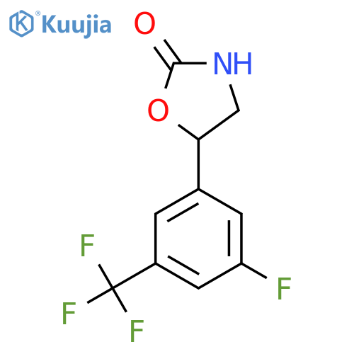 5-3-fluoro-5-(trifluoromethyl)phenyl-1,3-oxazolidin-2-one structure