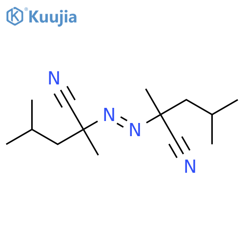 2-(E)-2-(1-cyano-1,3-dimethylbutyl)diazen-1-yl-2,4-dimethylpentanenitrile structure