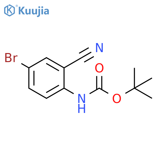 Carbamic acid, N-(4-bromo-2-cyanophenyl)-, 1,1-dimethylethyl ester structure