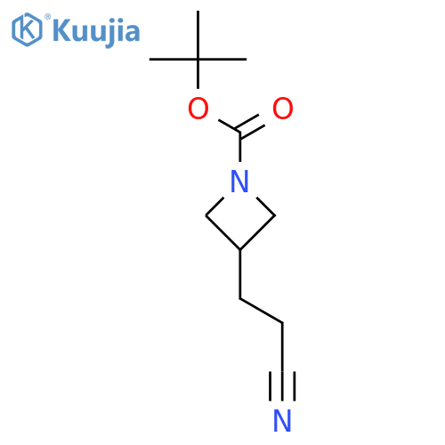 tert-butyl 3-(2-cyanoethyl)azetidine-1-carboxylate structure