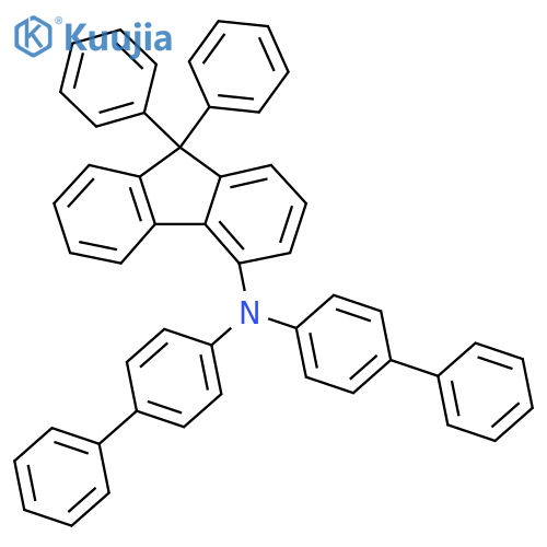 N,N-Di([1,1'-biphenyl]-4-yl)-9,9-diphenyl-9H-fluoren-4-amine structure