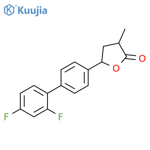 2(3H)-Furanone,5-(2',4'-difluoro[1,1'-biphenyl]-4-yl)dihydro-3-methyl- structure