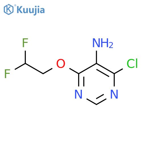 4-chloro-6-(2,2-difluoroethoxy)pyrimidin-5-amine structure