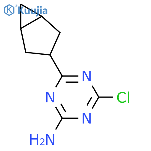 1,3,5-Triazin-2-amine, 4-bicyclo[3.1.0]hex-3-yl-6-chloro- (ZCI) structure