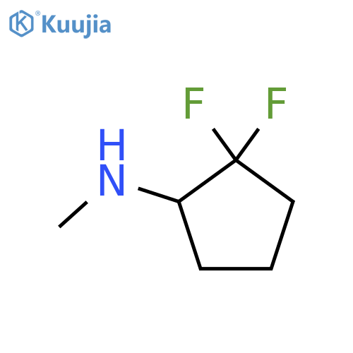 2,2-difluoro-N-methylcyclopentan-1-amine structure