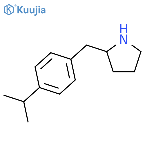 2-{4-(propan-2-yl)phenylmethyl}pyrrolidine structure