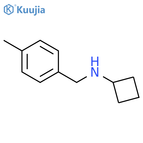 N-[(4-methylphenyl)methyl]cyclobutanamine structure