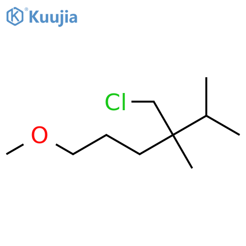 4-(Chloromethyl)-1-methoxy-4,5-dimethylhexane structure