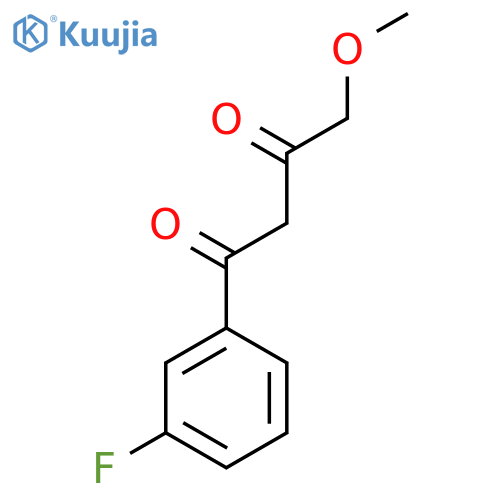 1-(3-fluorophenyl)-4-methoxybutane-1,3-dione structure