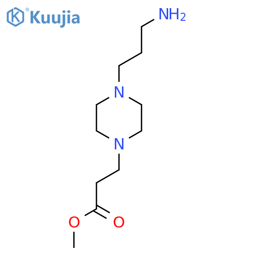 methyl 3-4-(3-aminopropyl)piperazin-1-ylpropanoate structure