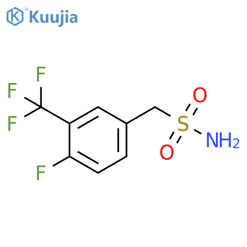 4-fluoro-3-(trifluoromethyl)phenylmethanesulfonamide structure