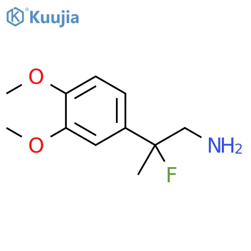 2-(3,4-dimethoxyphenyl)-2-fluoropropan-1-amine structure