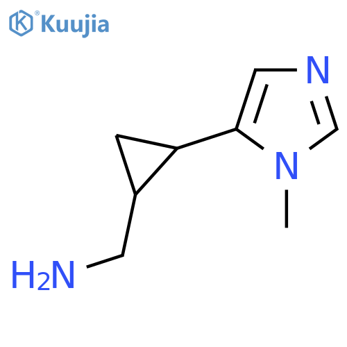 2-(1-methyl-1H-imidazol-5-yl)cyclopropylmethanamine structure
