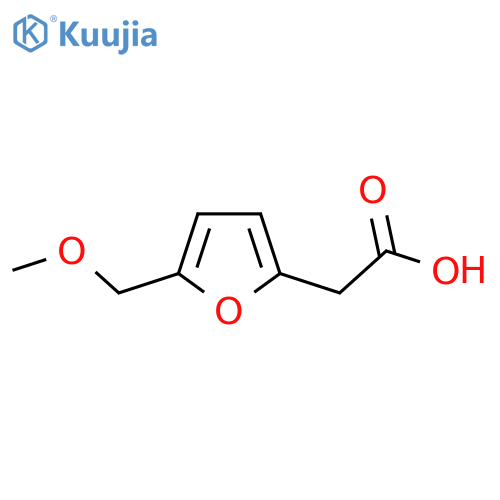2-5-(methoxymethyl)furan-2-ylacetic acid structure