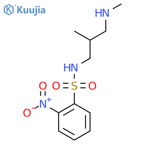 N-2-methyl-3-(methylamino)propyl-2-nitrobenzene-1-sulfonamide structure