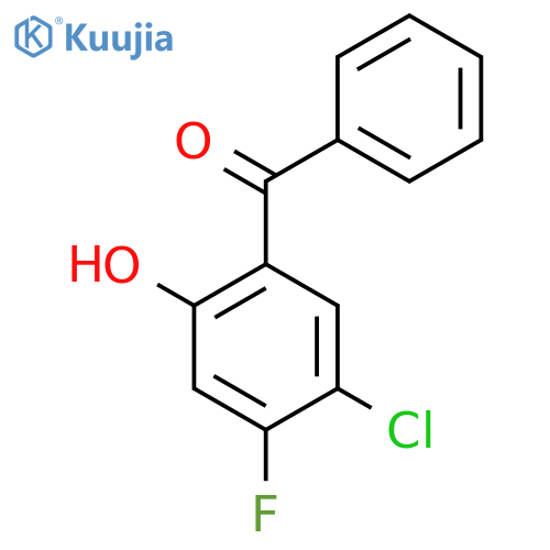 2-benzoyl-4-chloro-5-fluorophenol structure