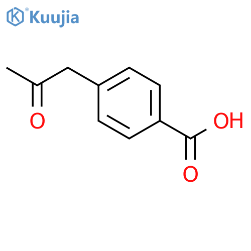 4-(2-Oxopropyl)benzoic acid structure