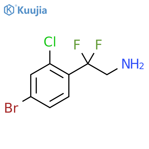 2-(4-bromo-2-chlorophenyl)-2,2-difluoroethan-1-amine structure