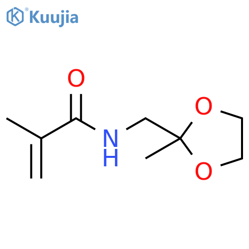 2-Methyl-N-(2-methyl-1,3-dioxolan-2-yl)methyl-2-propenamide (stabilized with 0.1% MEHQ) structure