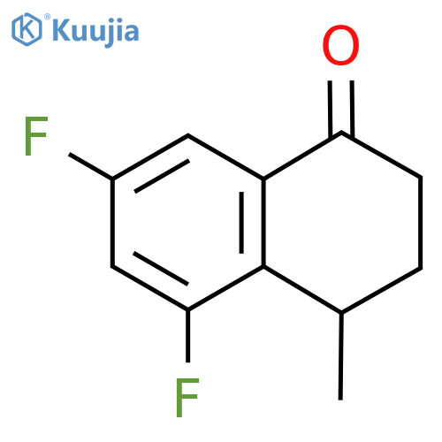 5,7-Difluoro-4-methyl-1,2,3,4-tetrahydronaphthalen-1-one structure