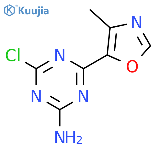 1,3,5-Triazin-2-amine, 4-chloro-6-(4-methyl-5-oxazolyl)- structure