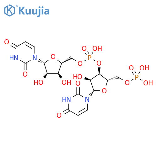 Uridine, 5'-O-phosphono-β-L-uridylyl-(3'→5')- structure