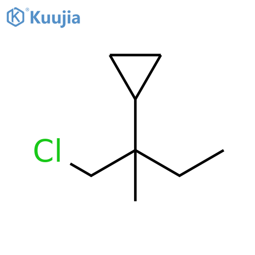 Cyclopropane, [1-(chloromethyl)-1-methylpropyl]- structure