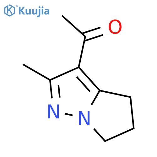 Ethanone,1-(5,6-dihydro-2-methyl-4H-pyrrolo[1,2-b]pyrazol-3-yl)- structure