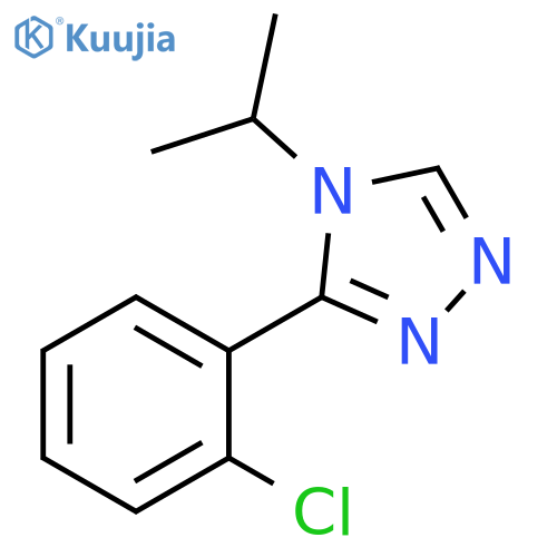 3-(2-chlorophenyl)-4-(propan-2-yl)-4H-1,2,4-triazole structure