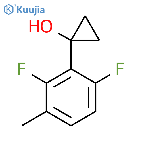 1-(2,6-difluoro-3-methylphenyl)cyclopropan-1-ol structure