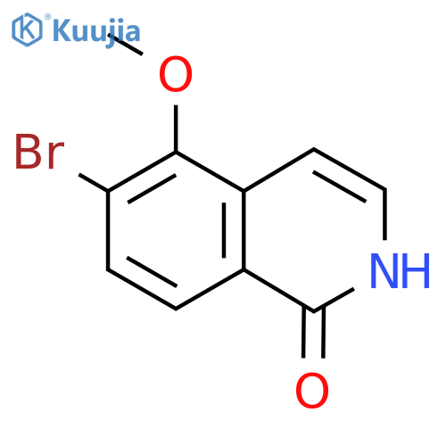 6-Bromo-5-methoxyisoquinolin-1(2H)-one structure