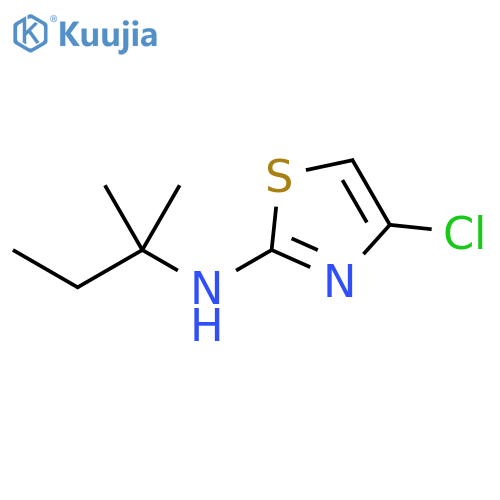 4-chloro-N-(2-methylbutan-2-yl)-1,3-thiazol-2-amine structure
