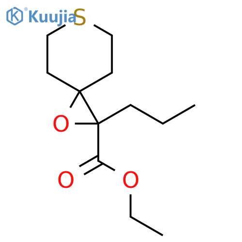 Ethyl 2-propyl-1-oxa-6-thiaspiro[2.5]octane-2-carboxylate structure