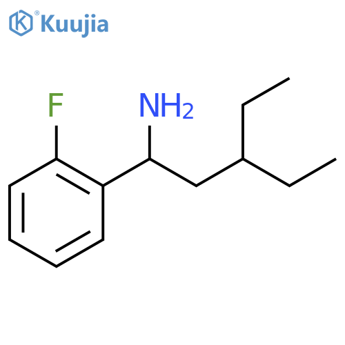 3-ethyl-1-(2-fluorophenyl)pentan-1-amine structure