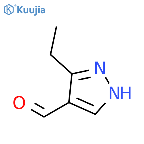 5-ethyl-1H-pyrazole-4-carbaldehyde structure